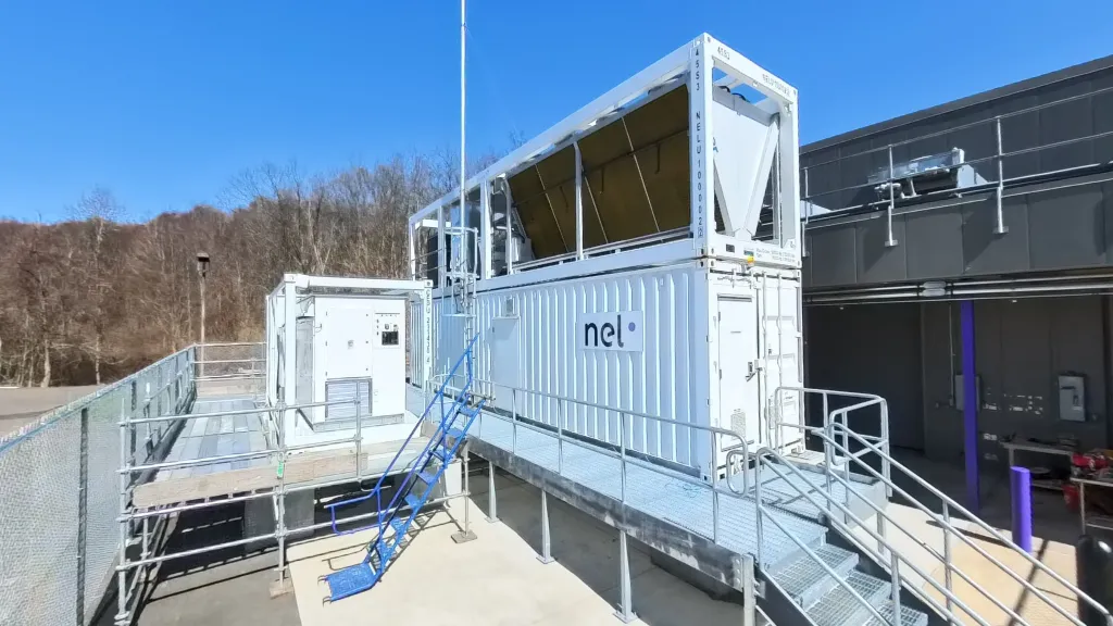 Elettrolizzatore containerizzato di Nel Hydrogen